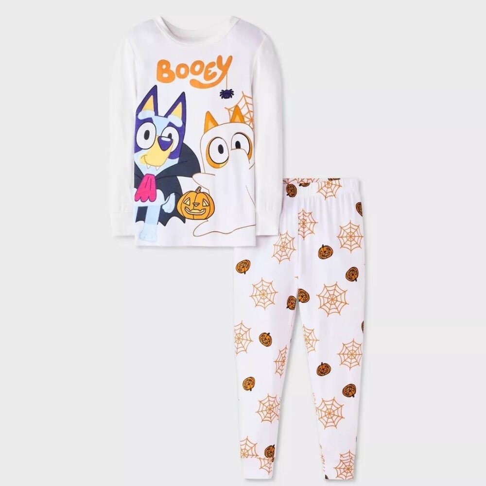 Baby Toddler Boys Girls BLUEY "Booey" Halloween Pajamas Size 12 mo 2T tight NWT